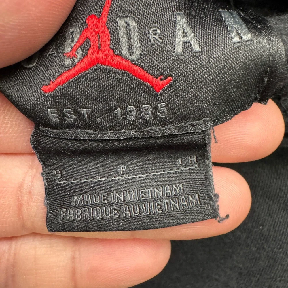Jordan Flight Hoodie Mens Small Black Long Sleeve‎ Embroidered Fleece Athletic